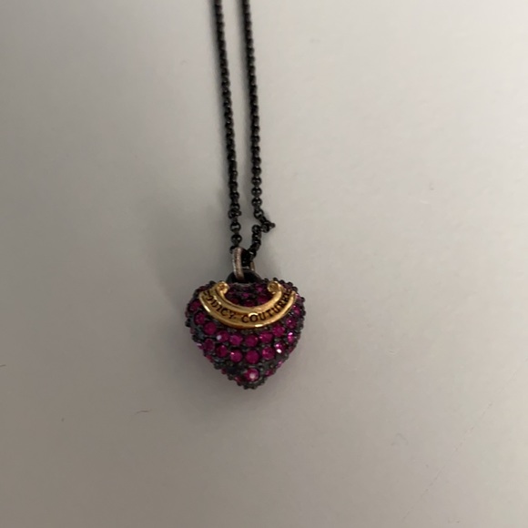 Juicy Couture Pink Heart Necklace - Picture 2 of 2